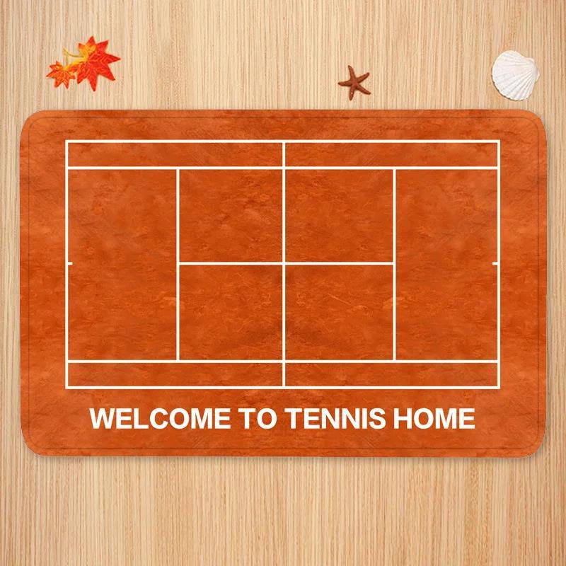 Badminton Zone - Sportthema Tapijt Mat Tennis Badminton Hof