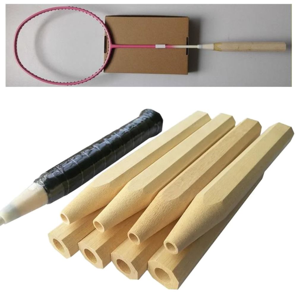 Badminton Grip - Creatieve houten badmintonracket handgreep reparatie vervanging