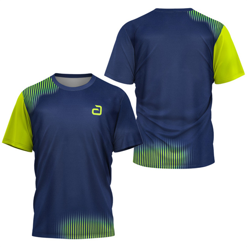 Badminton Emoji - Heren Tafeltennis T-shirt Onderstroompatroon Heren Zomer