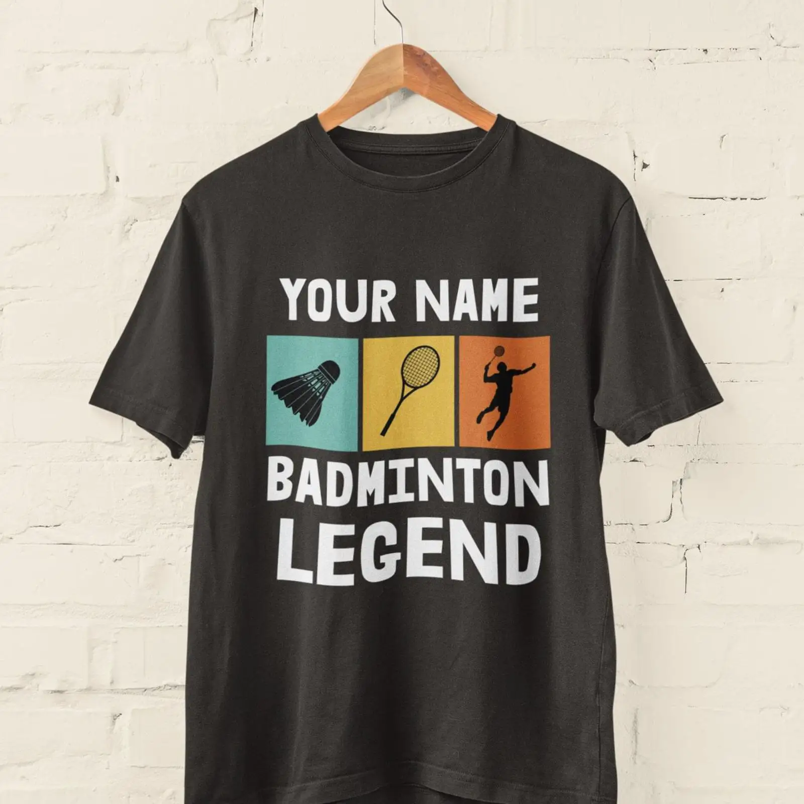 Badminton Legend - Gepersonaliseerde Badminton Legend T-shirt met aangepaste