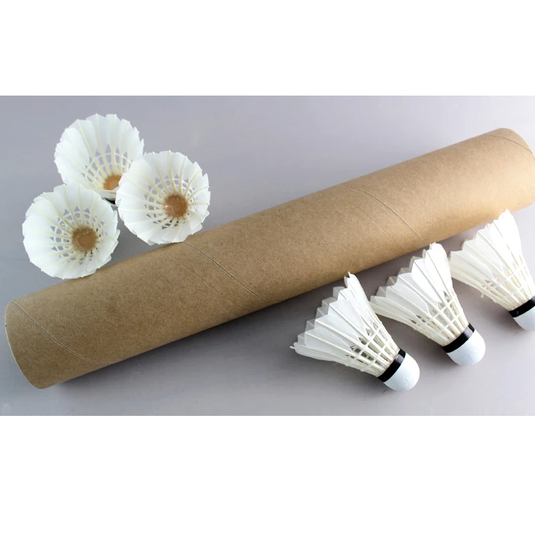 Badminton Club Logo - Badminton shuttlecock met custom logo, ganzenveren,