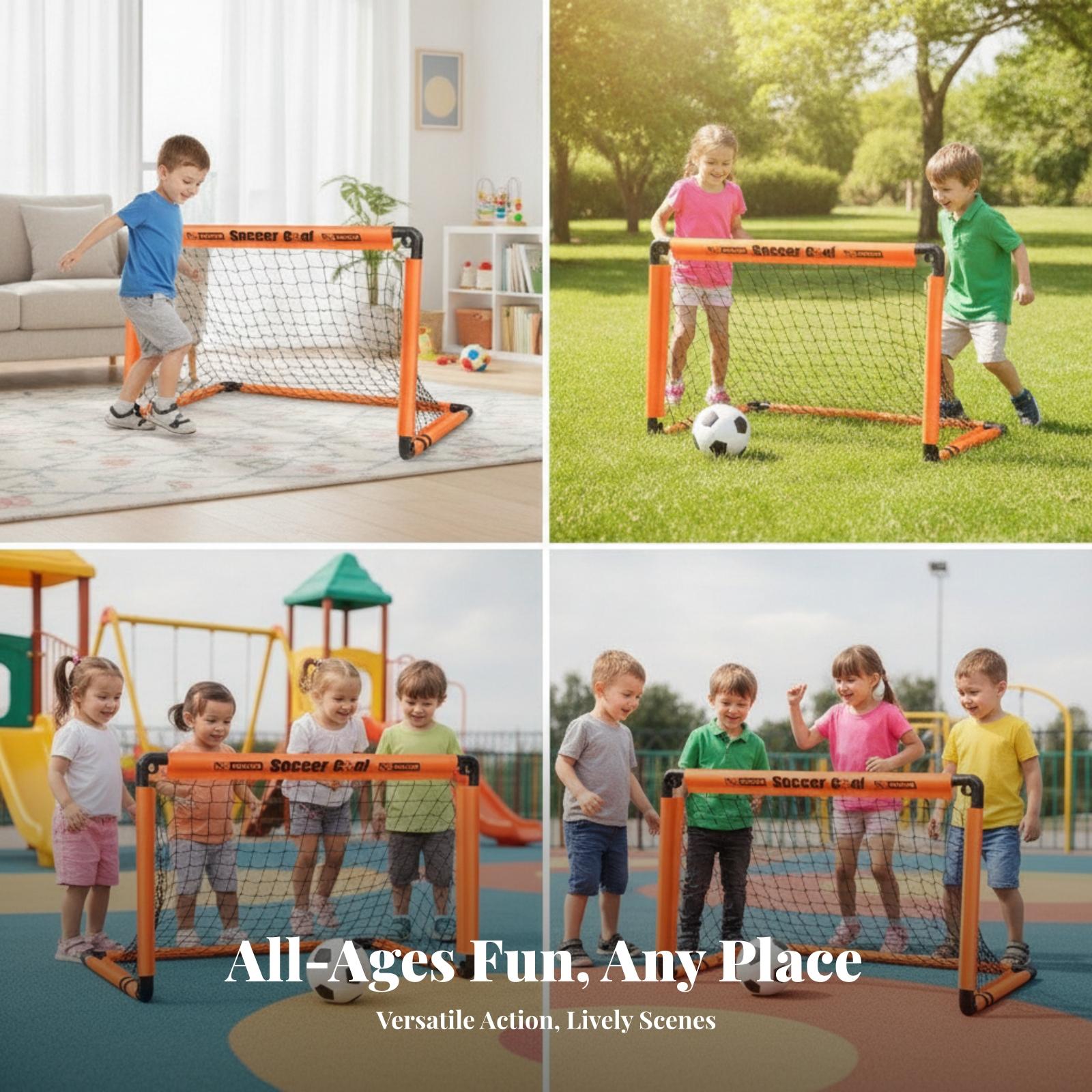 Training Net Mini - Draagbare opvouwbare voetbaldoel voor kinderen, mini-net