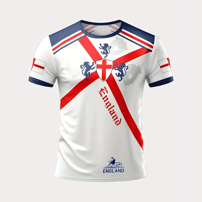 Badminton England - Zomer Engeland Vlag Mannen Voetbal T-shirt