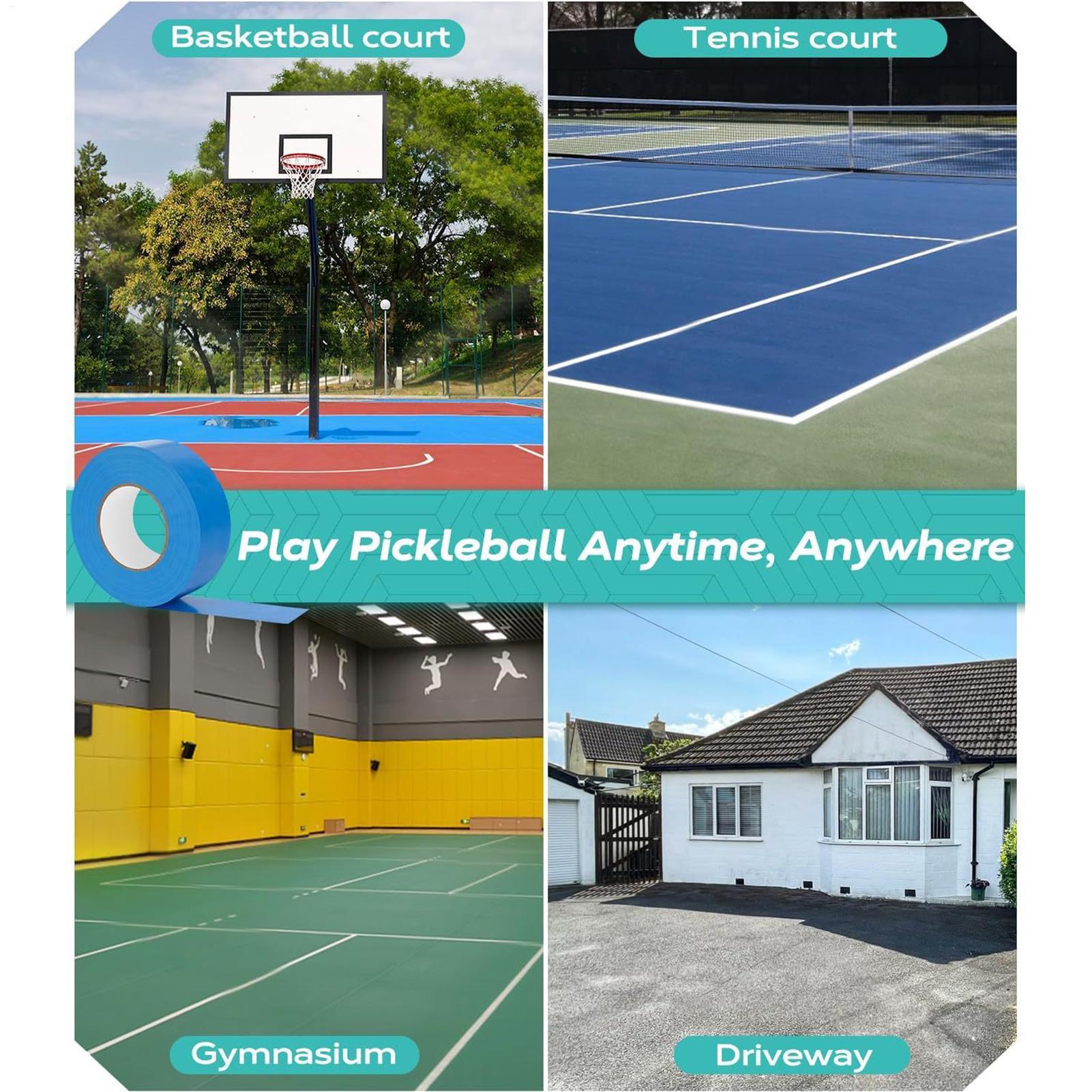 Badminton Outdoor - Pickleball Tape 0.16x164 Ft Flexibele Trainingslijnen