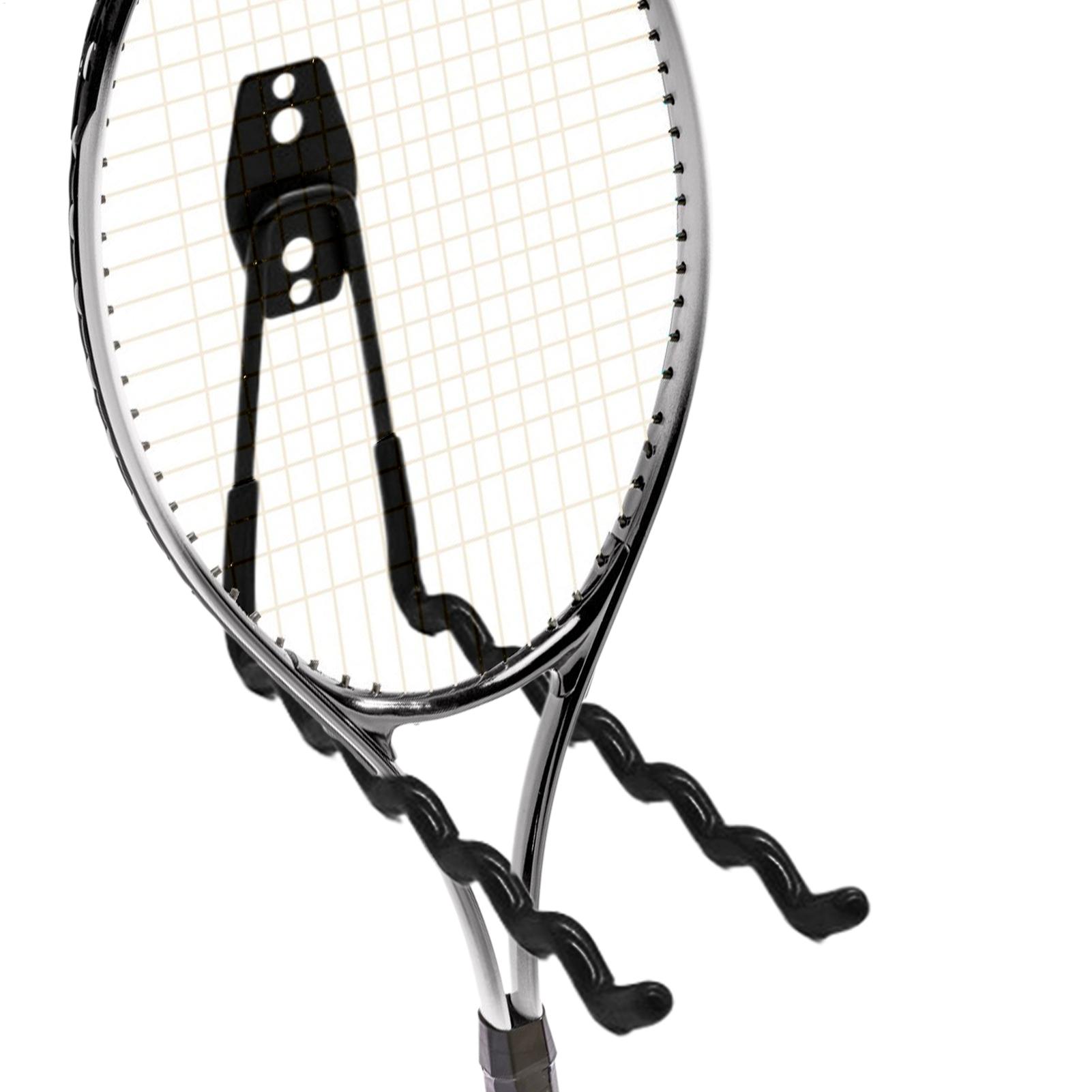 Badminton Zone - Metalen tennisrackethouder Tennisracketopslag Golvenhaak Wandgemonteerde badmintonrackethouder