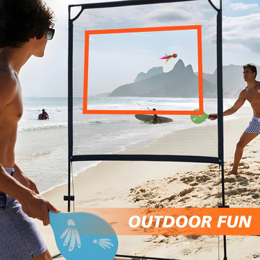 Badminton Outdoor - Badmintonnetset voor buitensporten met rackets opbergtas,