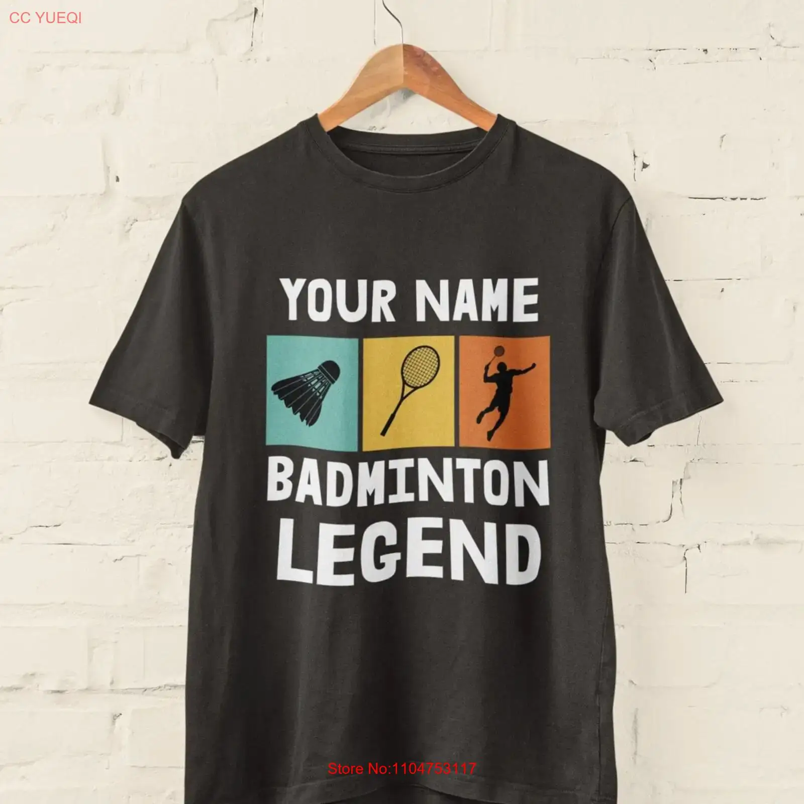 Badminton Legend - Gepersonaliseerde Badminton Legend T-shirt Aangepaste naam
