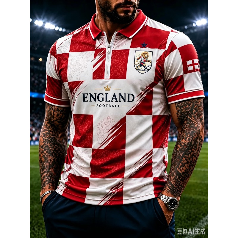 Engeland voetbal poloshirt met - Badminton England recensie en prijs