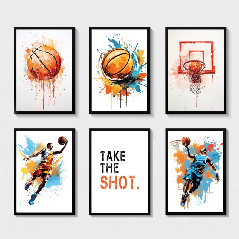 Aquarel Graffiti Basketbal Sho - Badminton Zone recensie en prijs