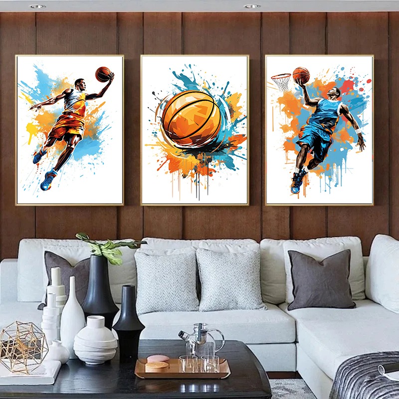 Aquarel Graffiti Basketbal Sho - Badminton Zone recensie en prijs