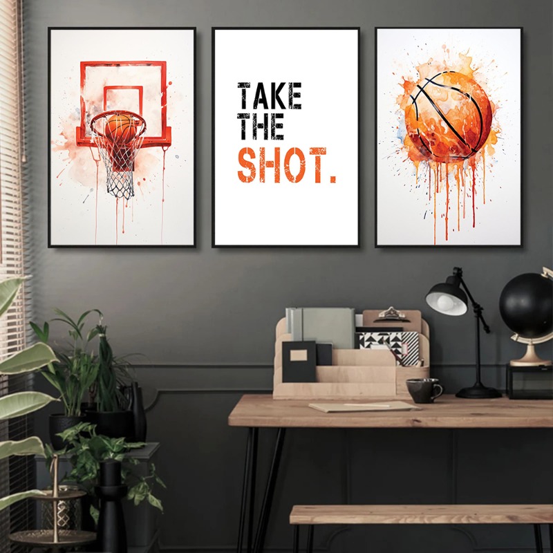 Aquarel Graffiti Basketbal Sho - Badminton Zone recensie en prijs