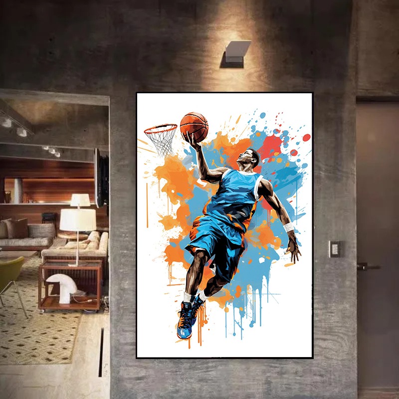 Aquarel Graffiti Basketbal Sho - Badminton Zone recensie en prijs