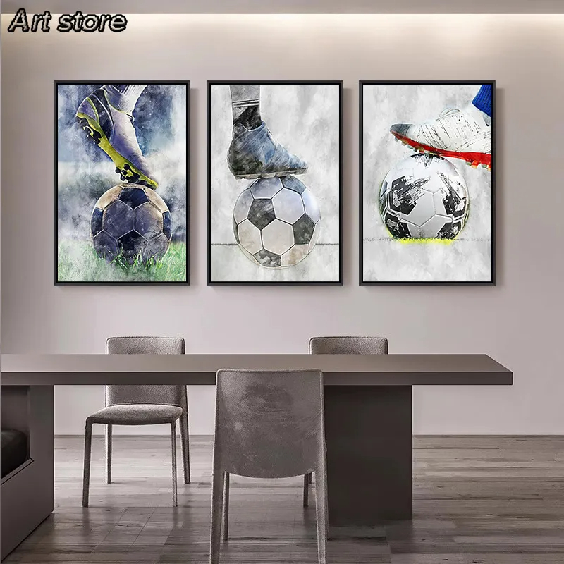 Voetbal Basketbal Poster Canva - Badminton Zone recensie en prijs